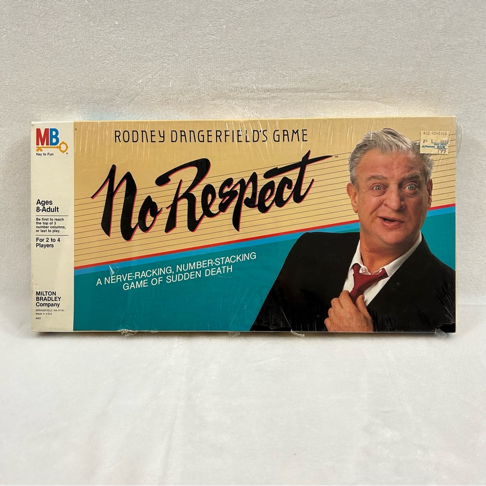 Vintage 1985 Rodney Dangerfield "No Respect" Board Game Milton Bradley SEALED